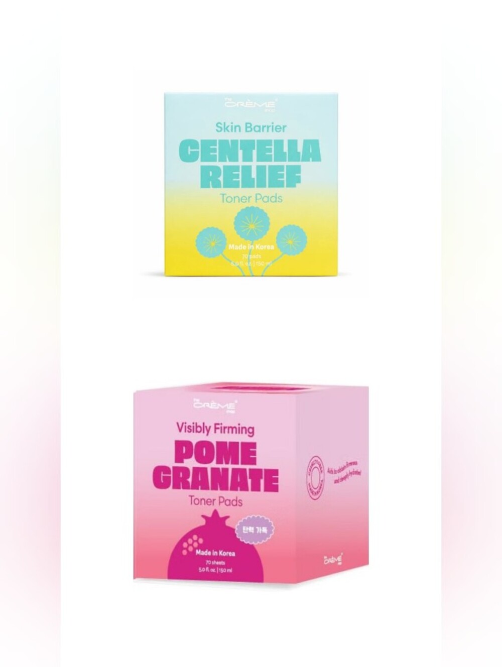 The Creme Shop-2pc Visibly Firming & Skin Barrier Toner Pads (70 Pads Each)